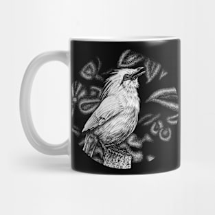 Bali starling illustration Mug